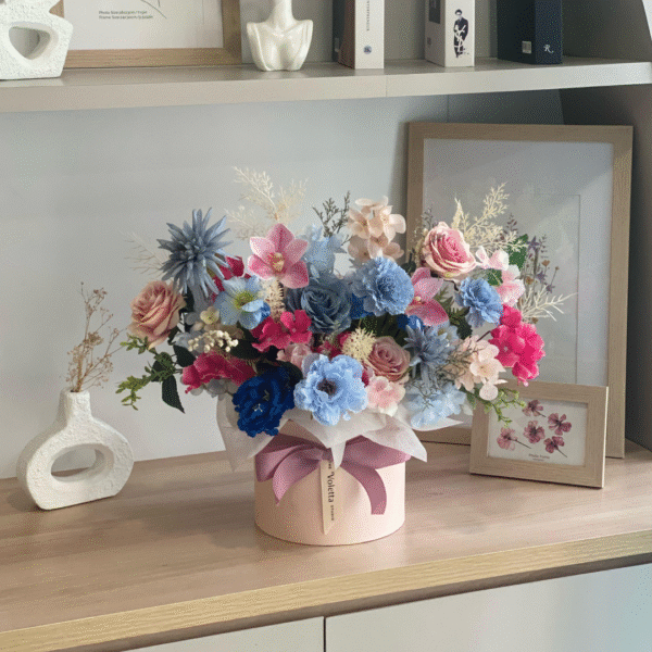 Bloombox D20 Artificial Mix Blue pink Full