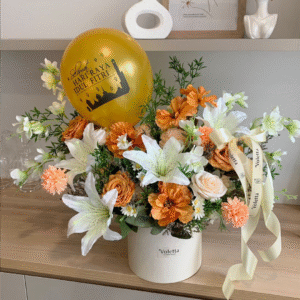 Bloombox D20 Artificial Mix peachy + Balon